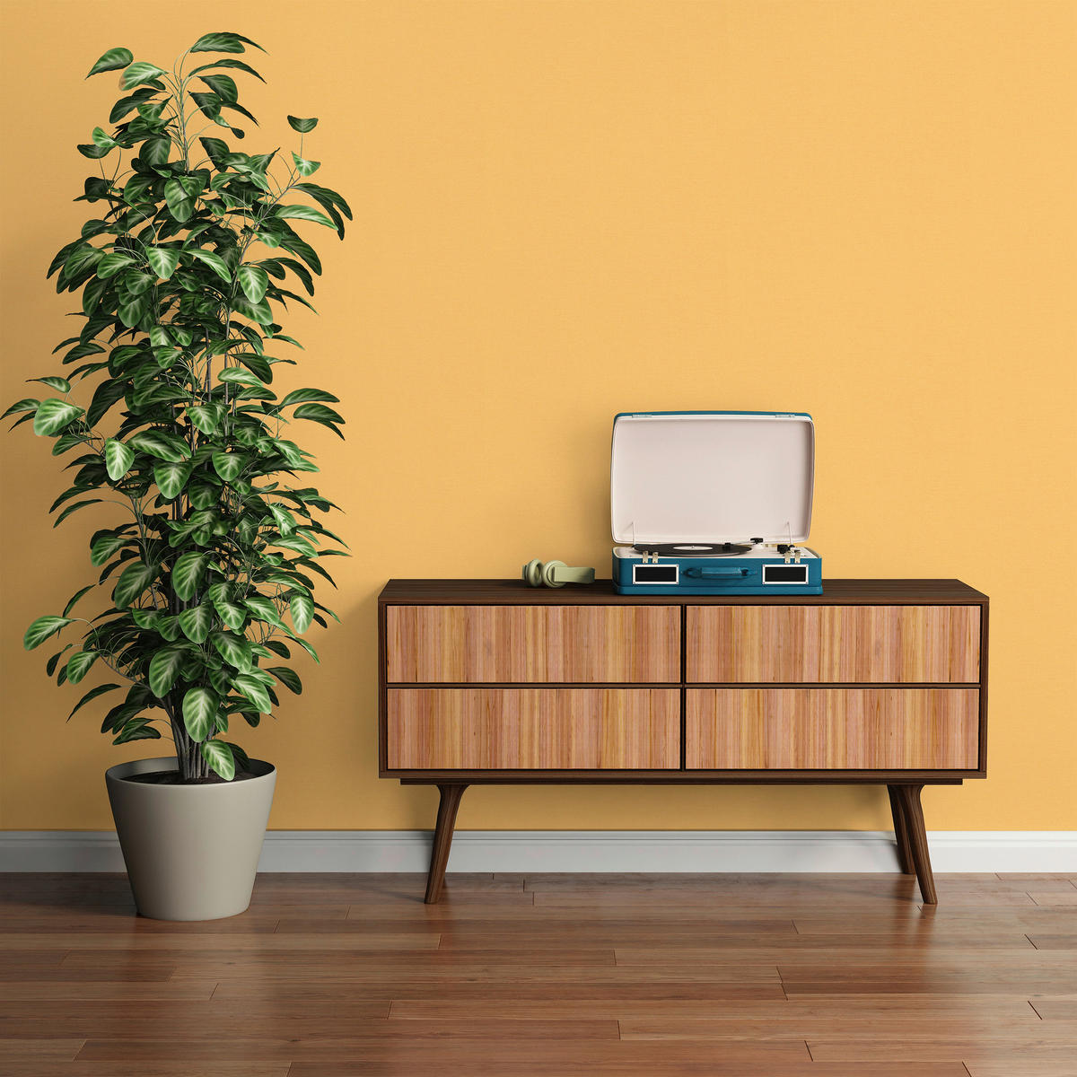 A.S.Creation Vliestapete gelb B/H/D: ca. 53x1005x8,5 cm Vliestapete - gelb (8,50/1005,00cm) - A.S.Creation