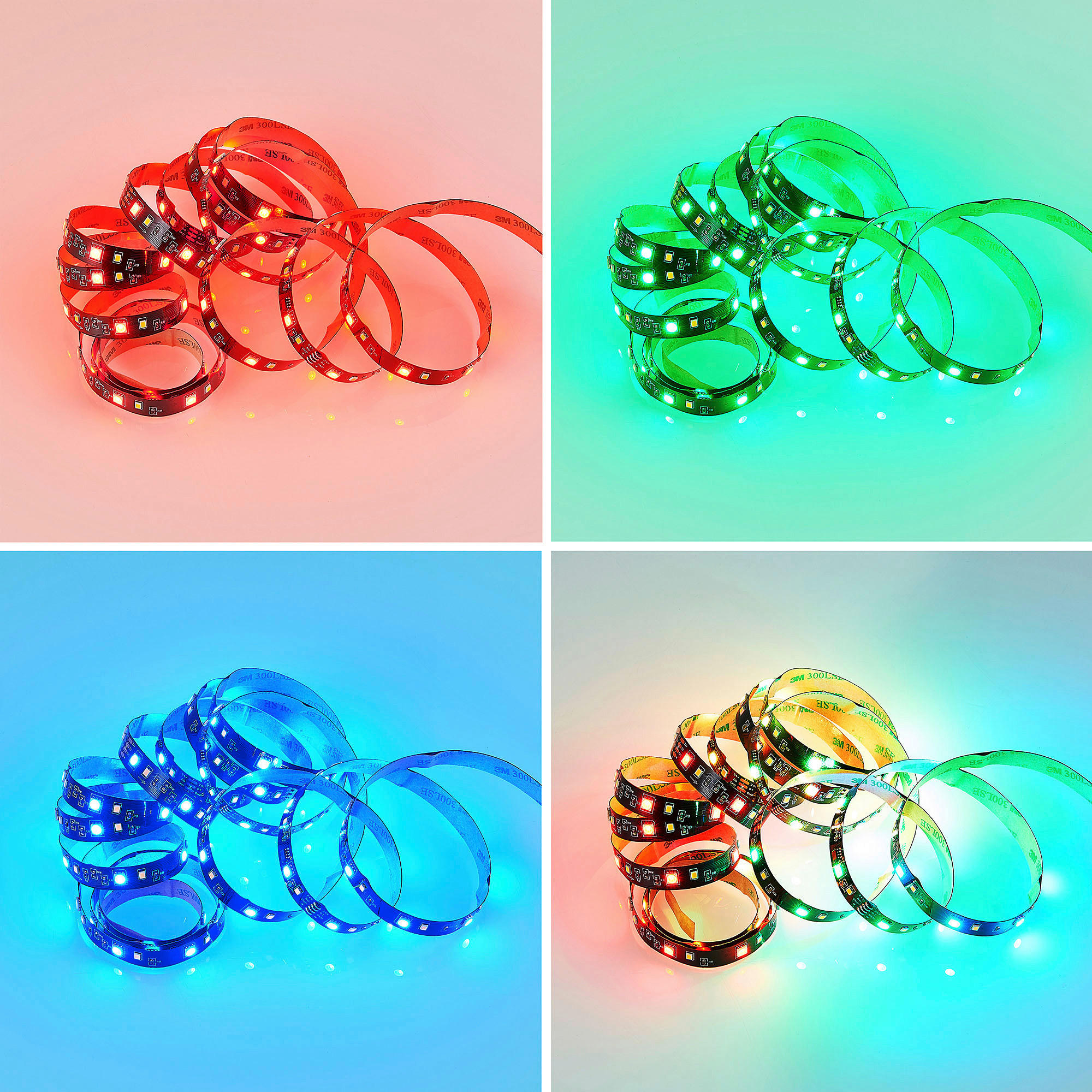 Lichtband schwarz Kunststoff B/L: ca. 1x300 cm LED-Lichtband_Racer - schwarz (1,00/300,00cm)
