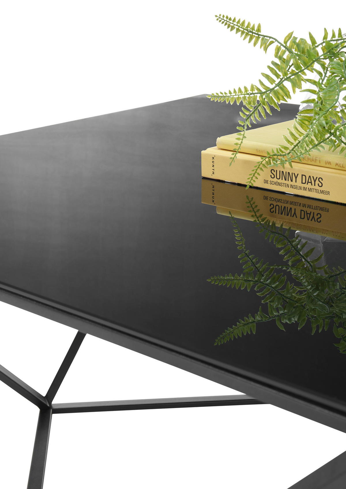 Glascouchtisch Senta schwarz B/H/T: ca. 80x45x80 cm Senta - schwarz (80,00/45,00/80,00cm)