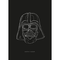 Komar Poster Star Wars Lines Dark Side Vader Star Wars B/L: ca. 50x70 cm Star Wars Lines Dark Side Vader - (50,00/70,00cm) - Komar
