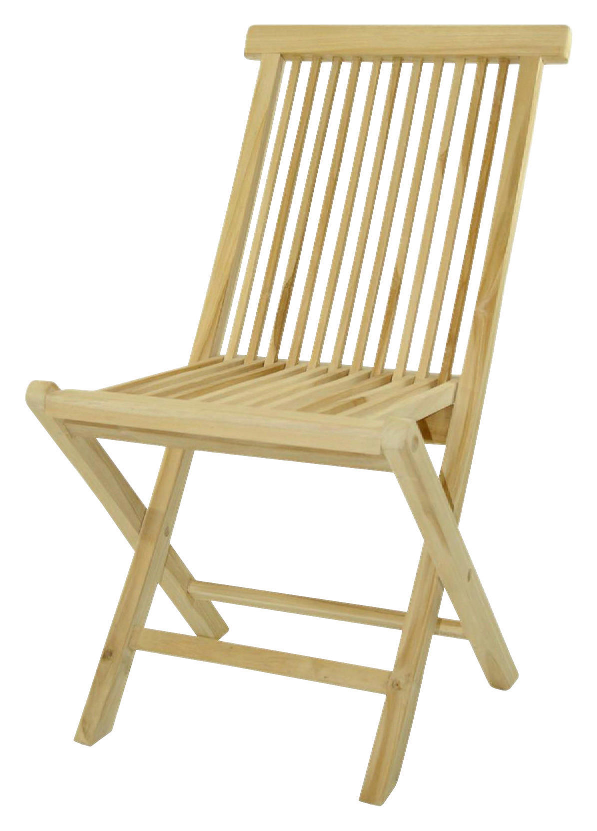 VCM Klappstuhl teak Holz B/H/T: ca. 46x89x62 cm Klappstuhl - teak (46,00/89,00/62,00cm) - VCM