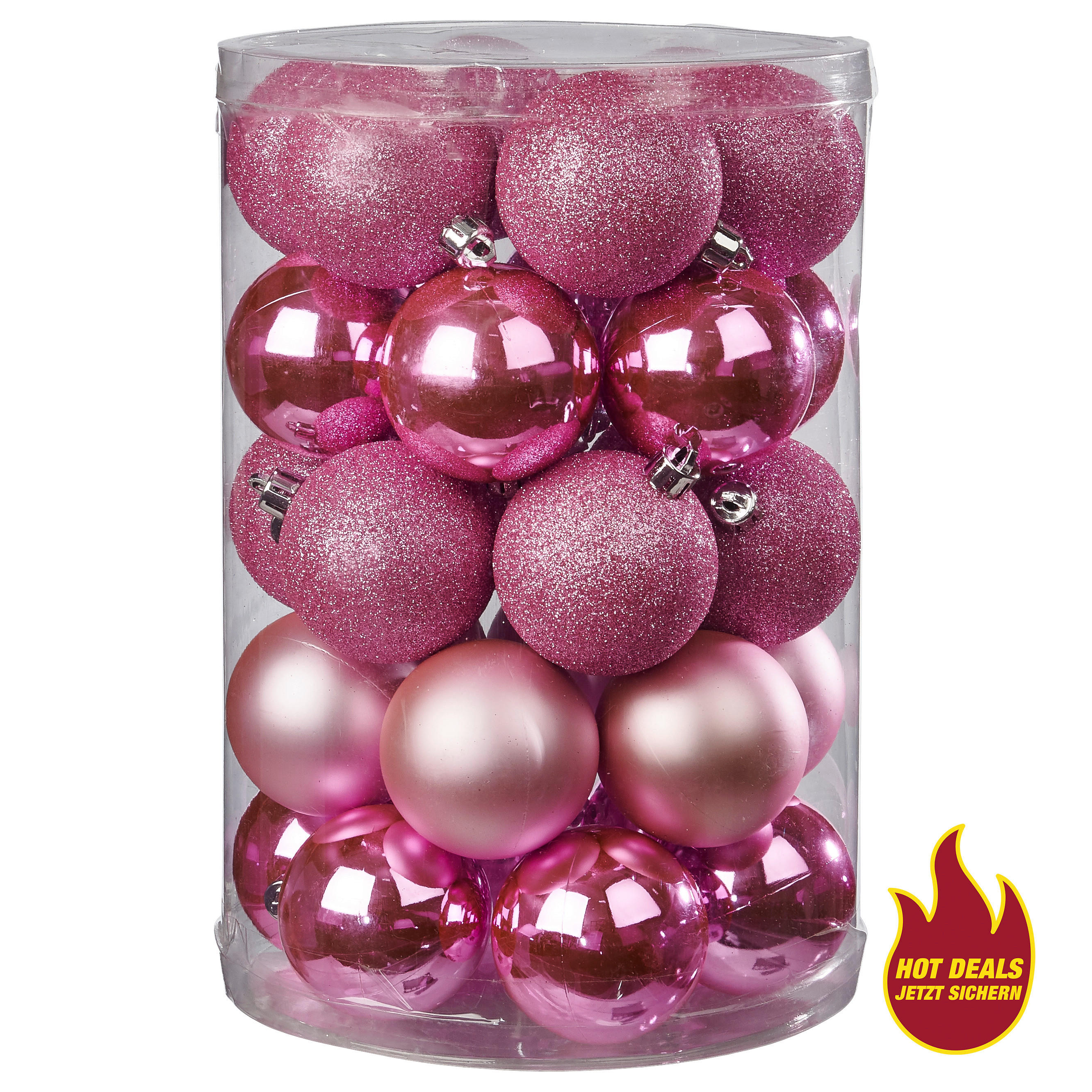 POCOline Weihnachtskugelset rosa