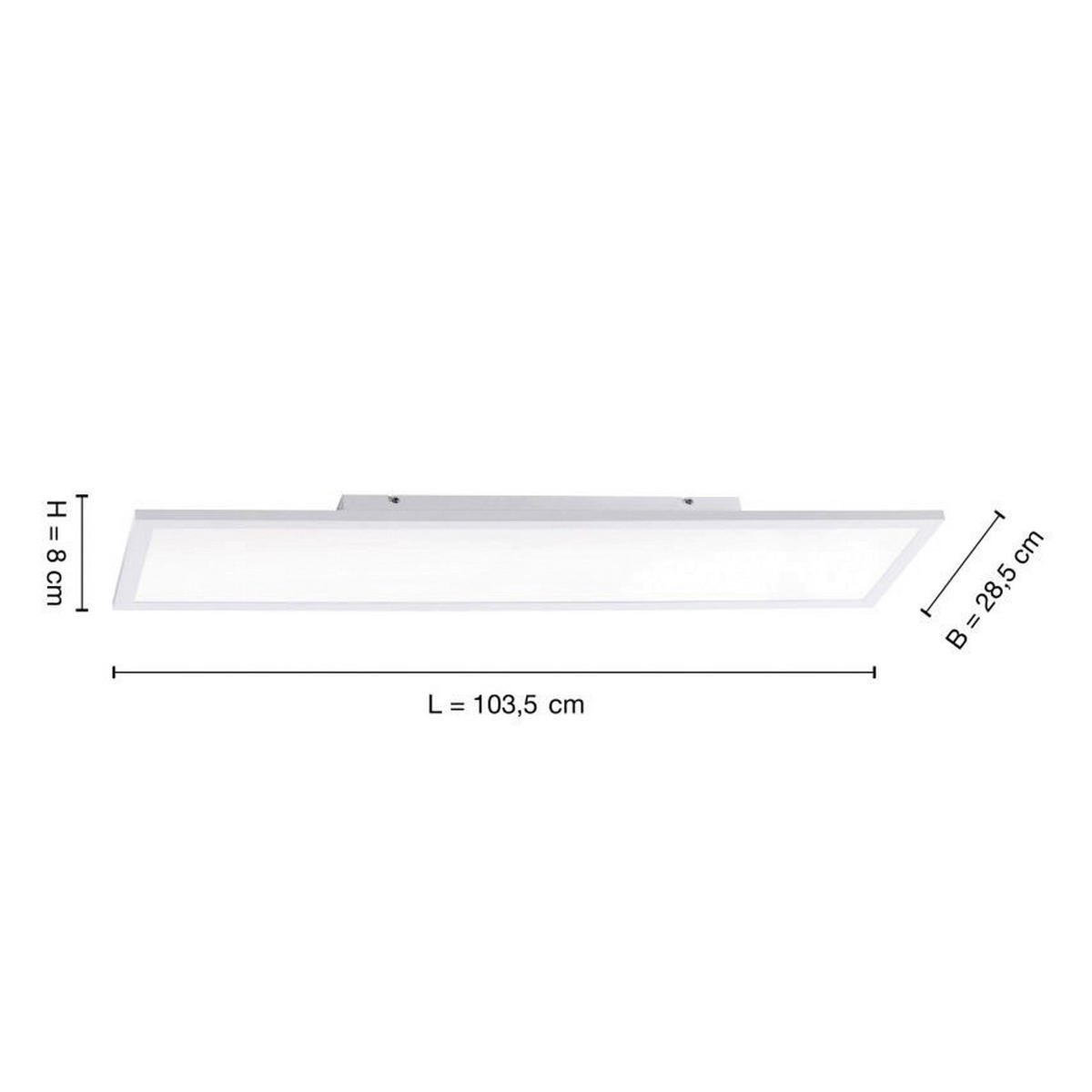 Just Light Smarte Deckenleuchte 14682-16 LED-Deckenleuchte_Flat - (100,00cm) - Just Light