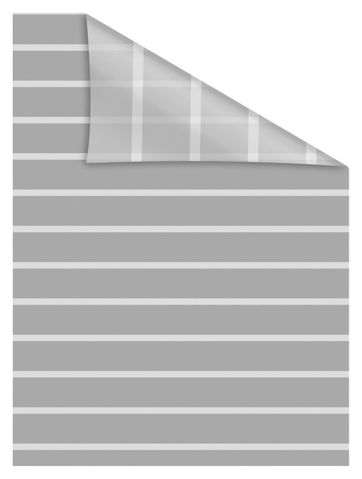 LICHTBLICK Fensterfolie Streifen grau weiß B/L: ca. 100x130 cm