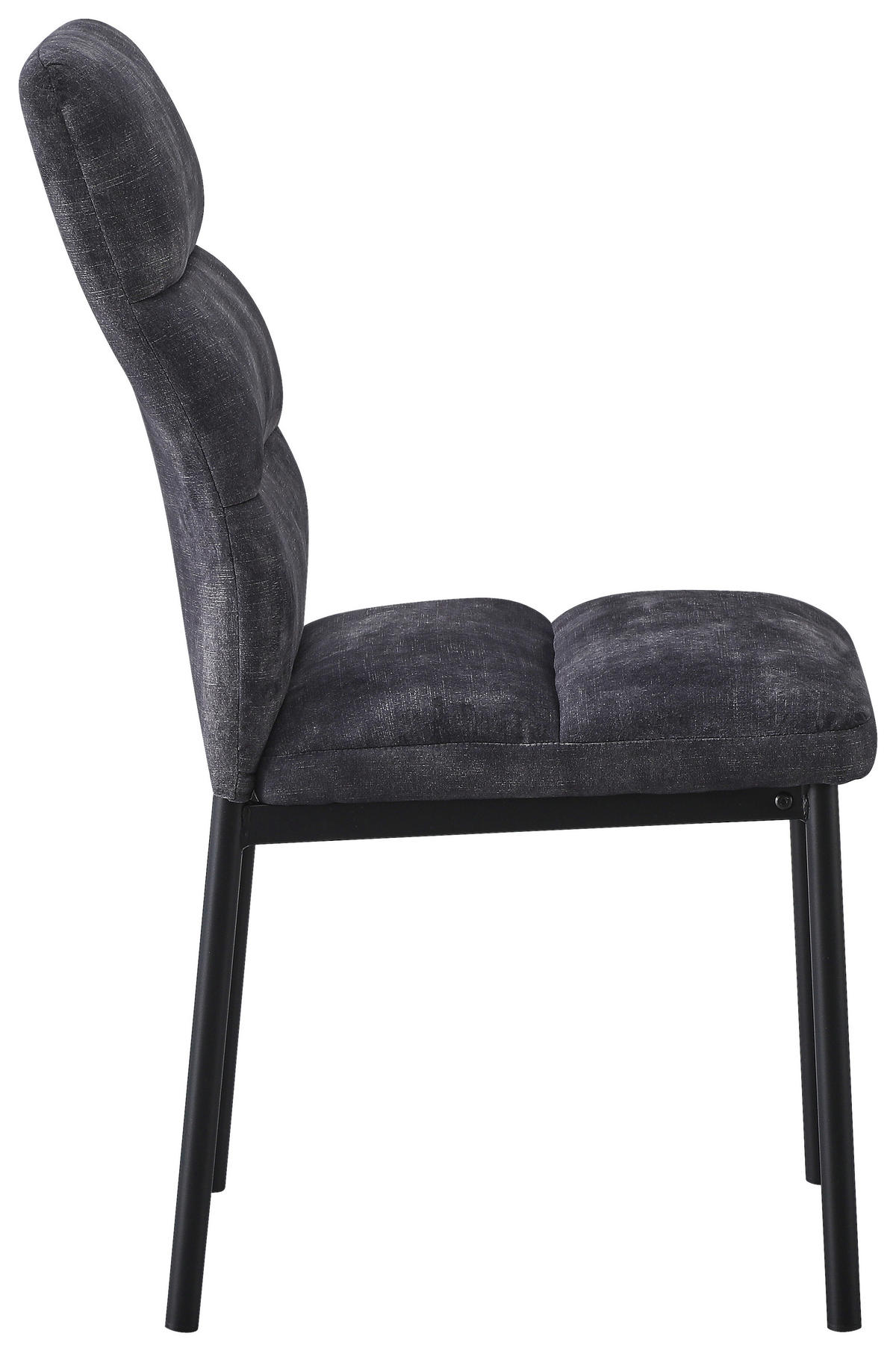 Stuhl Daniel anthrazit Microfaser B/H/T: ca. 45x94x60 cm Daniel - schwarz/anthrazit (45,00/94,00/60,00cm)