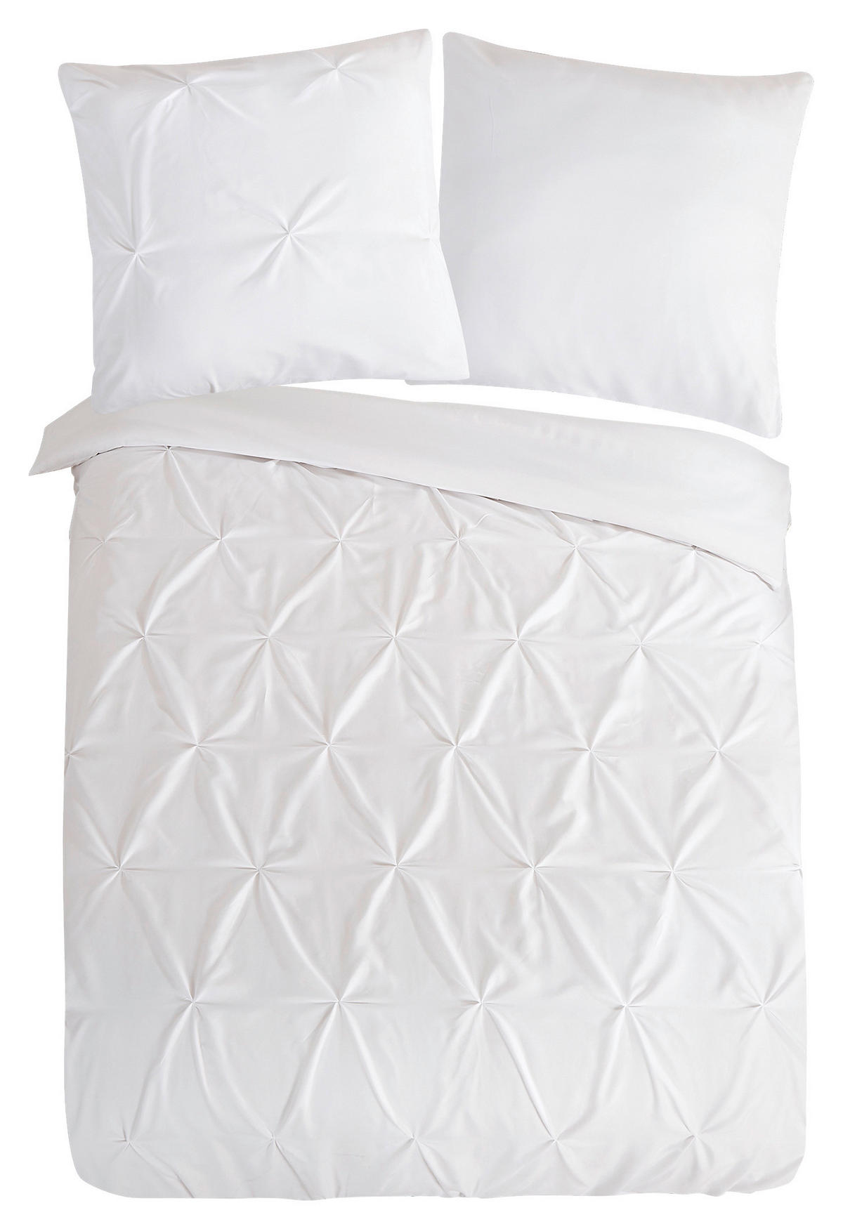 Bettwäsche Elegance weiß Polyester B/L: ca. 135x200 cm Elegance - weiß (135,00/200,00cm) - Pure