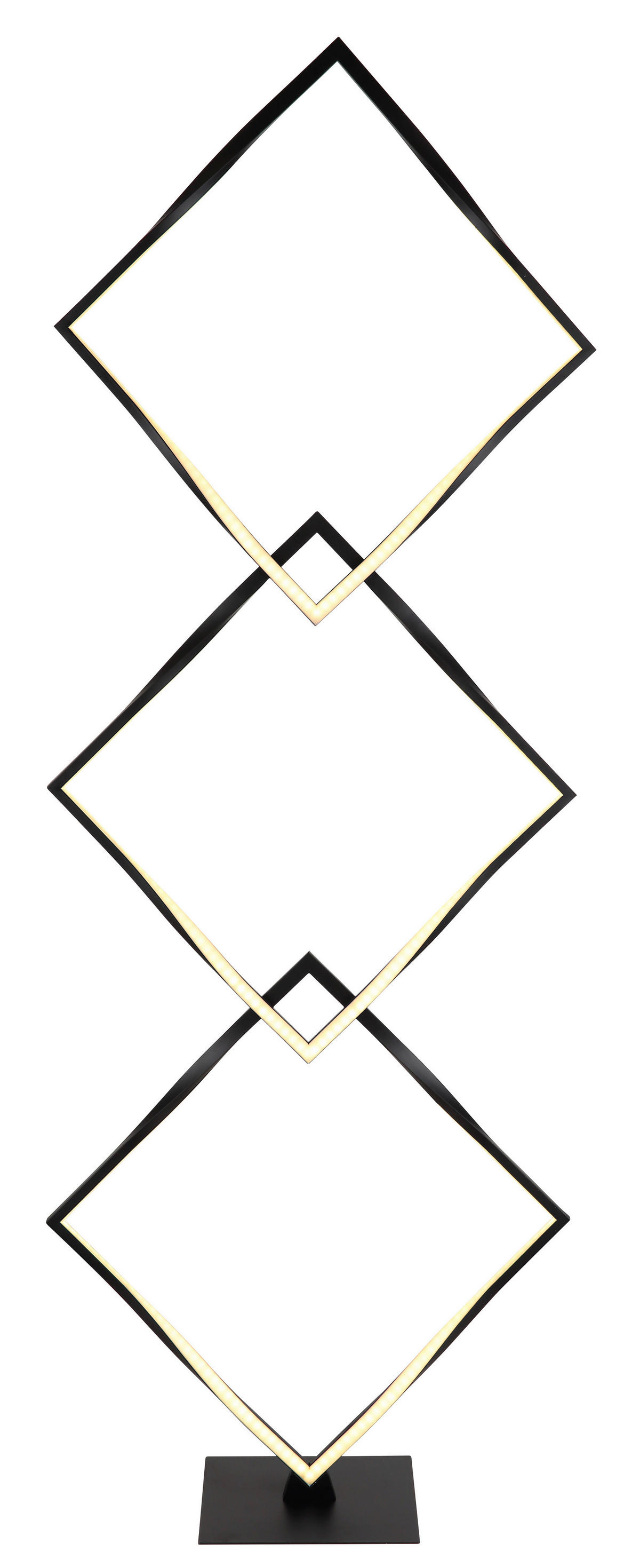 GLOBO Stehleuchte Maxxy - schwarz/Opal (49,00/20,00/130,00cm) - GLOBO