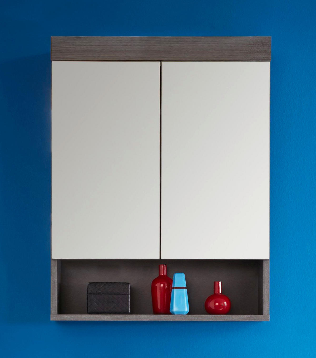 Spiegelschrank Runner Rauchsilber Nachbildung B/H/T: ca. 58x75x18 cm Runner - (58,00/75,00/18,00cm)