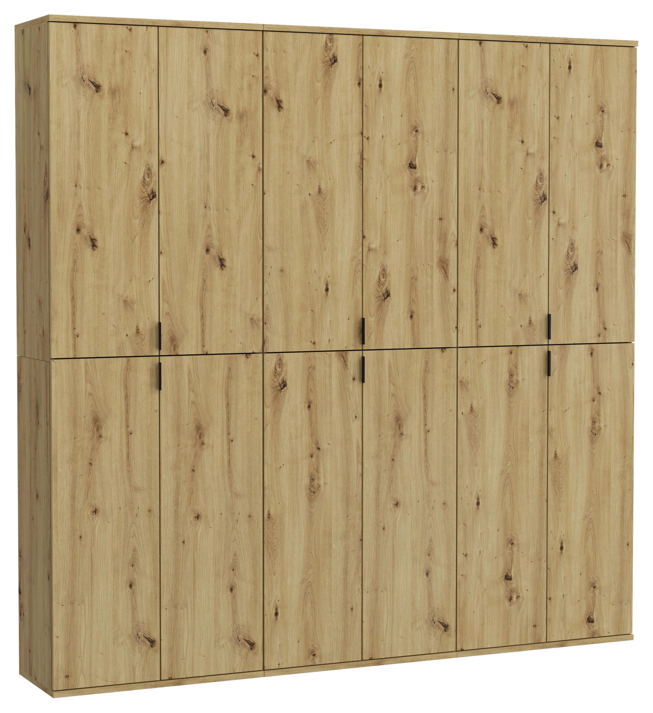 Garderobe PROJEKT Eiche Artisan Nachbildung B/H/T: ca. 183x193x34 cm PROJEKT - Eiche (183,00/193,00/34,00cm) - xonox.home