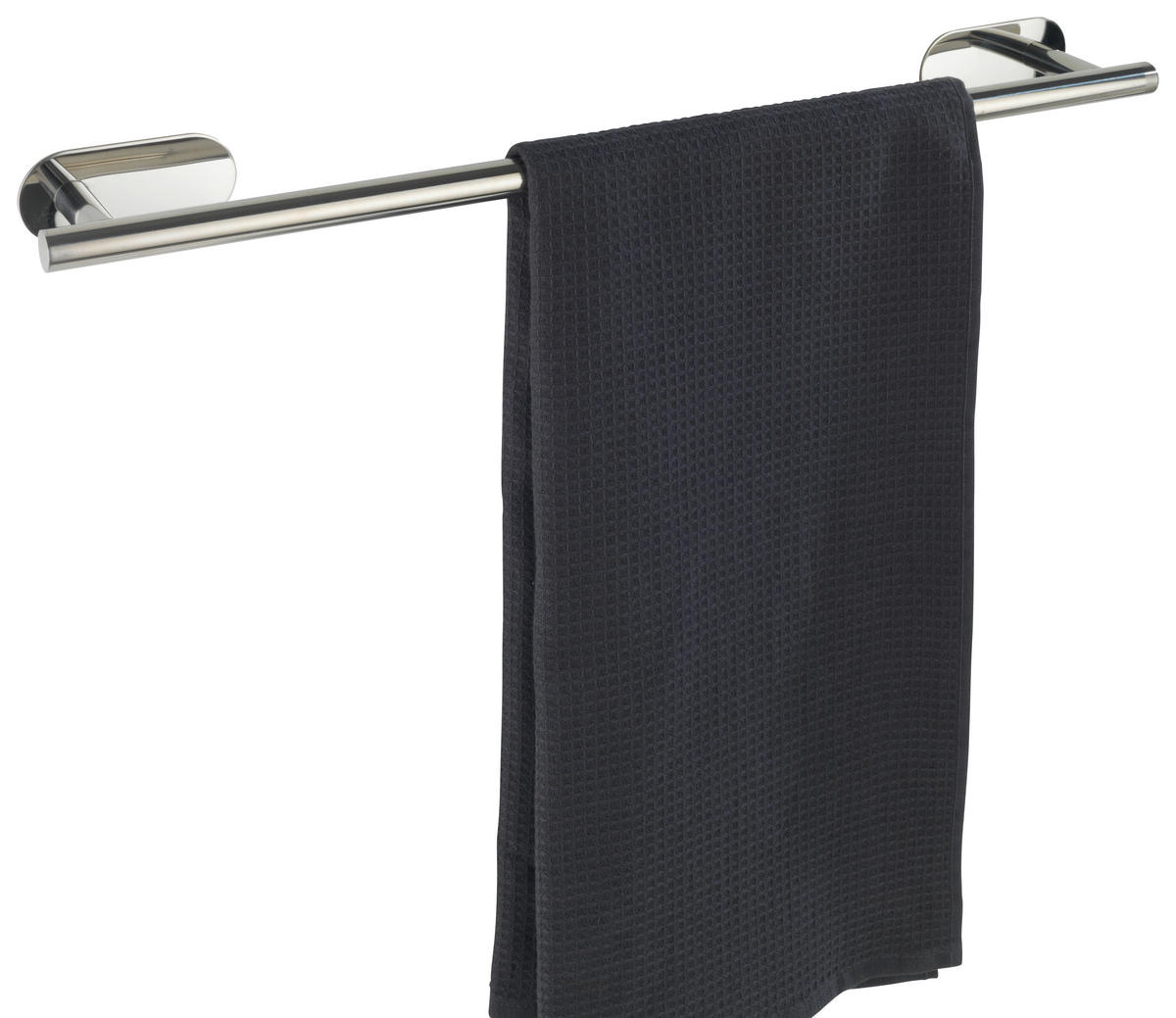 Handtuchhalter schwarz Edelstahl L: ca. 60 cm Badetuchstange_Uno_Orea_Shine - schwarz (60,00cm) - Turbo-Loc