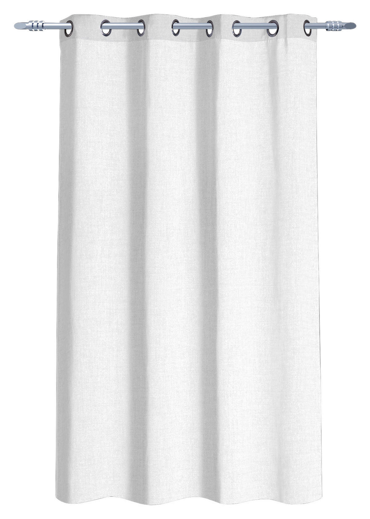 Ösenvorhang Cleo weiß B/L: ca. 140x175 cm Cleo - weiß (140,00/175,00cm) - POCOline