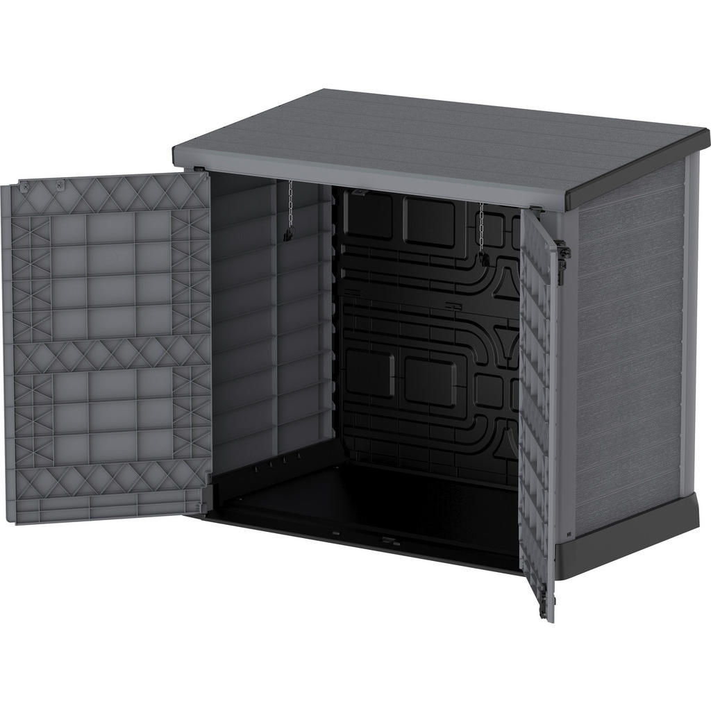 VCM Mülltonnenbox 2er StoreAway grau Ku... VCM Mülltonnenbox 2er StoreAway grau Ku...