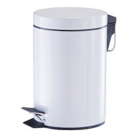 Kosmetikeimer weiß Metall B/H/L: ca. 17x26x17 cm Kosmetikeimer_3ltr. - weiß (17,00/17,00/26,00cm) - Zeller