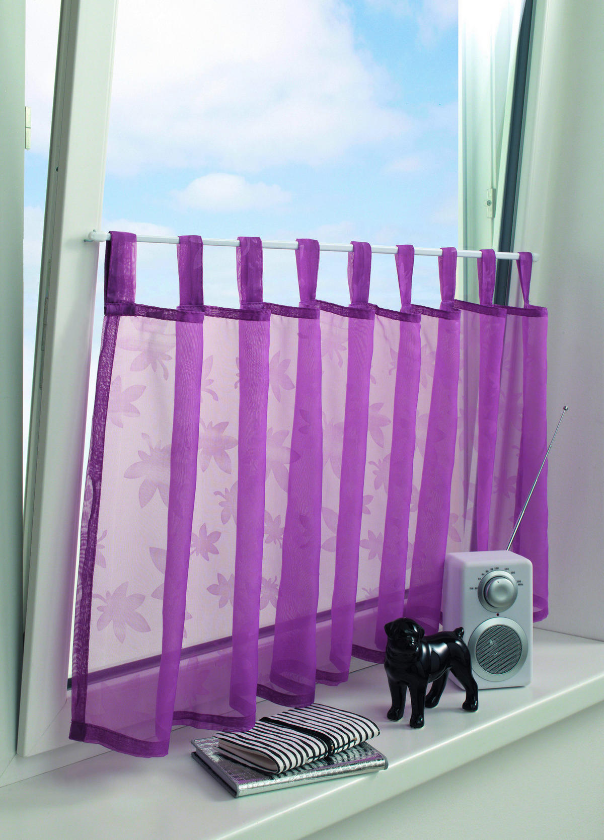 Boviva Vitragenstange Vitragenstange_2erPack - weiß (1,10cm) - Boviva