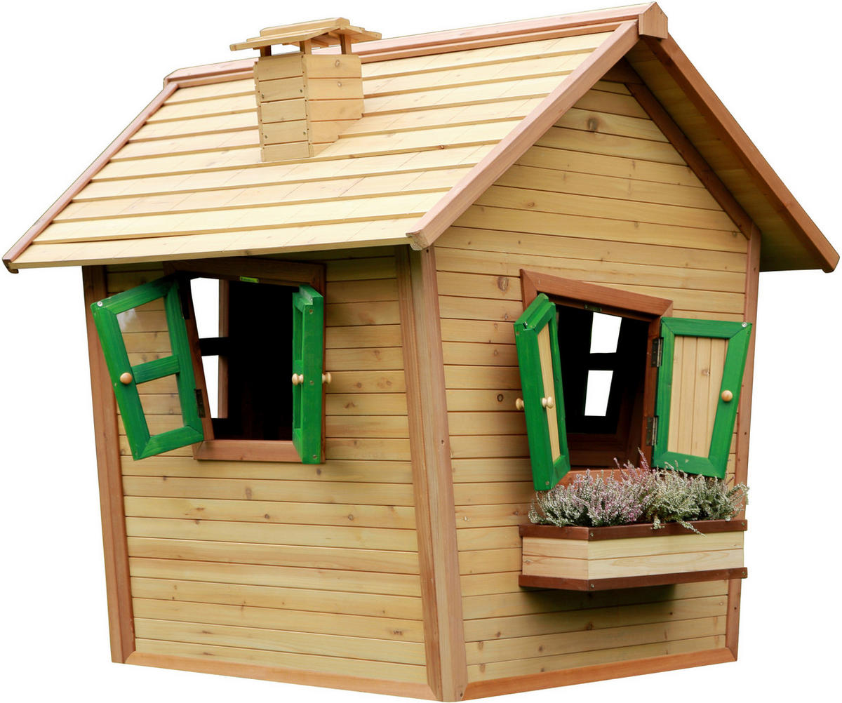 AXI Spielhaus Alice braun B/H/L: ca. 144x146x157 cm Alice - braun/grün (157,00/144,00/146,00cm) - AXI