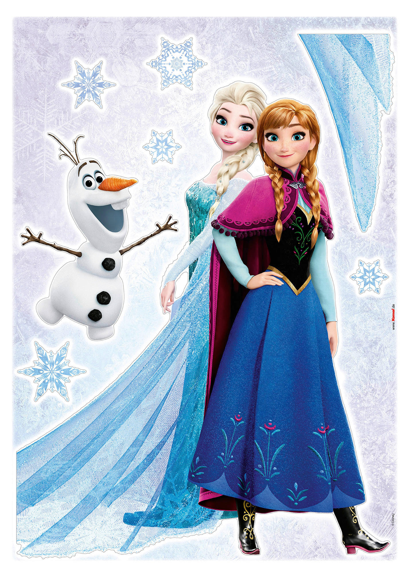 Komar Wandtattoo Frozen Sisters  Frozen Sisters B/L: ca. 50x70 cm Frozen Sisters - (50,00/70,00cm) - Komar