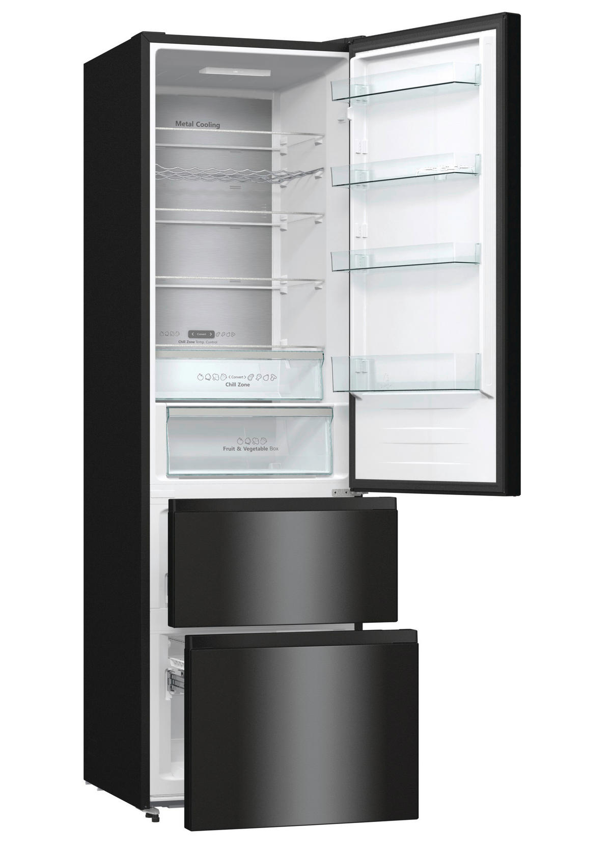 Hisense Kühl-/Gefrierkombination RM469N4AFD1 schwarz Kühl-Gefrierkombi RM469N4AFD1 - schwarz - Hisense