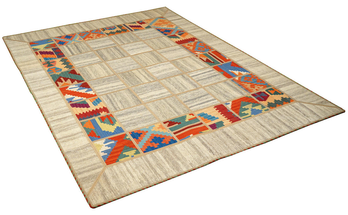 PersaTepp Teppich Kelim Tekkehdouz beige B/H/L: ca. 150x1x200 cm Kelim Tekkehdouz - beige (200,00/150,00/1,00cm) - PersaTepp