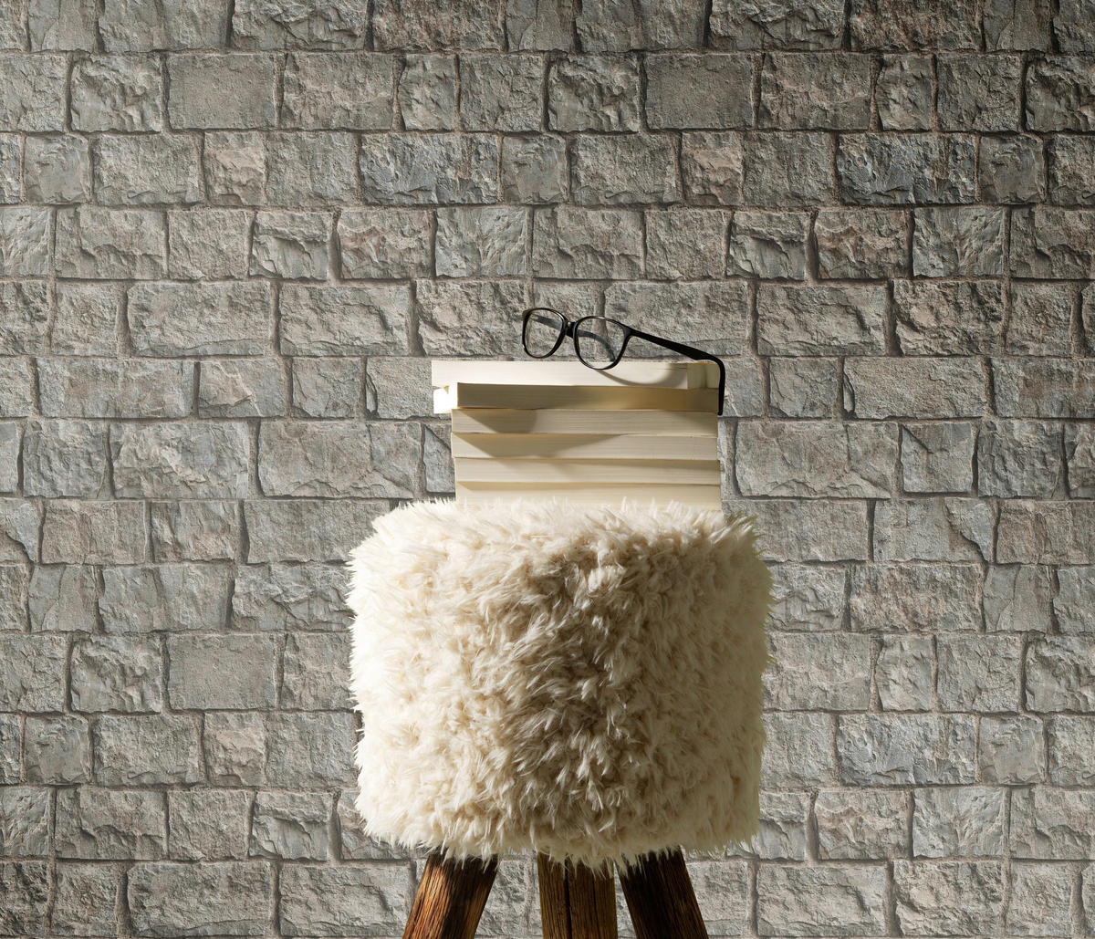 Erismann Vliestapete Steinoptik beige B/L: ca. 53x1005 cm Vliestapete_10394-02 - beige (53,00/1005,00cm) - Erismann