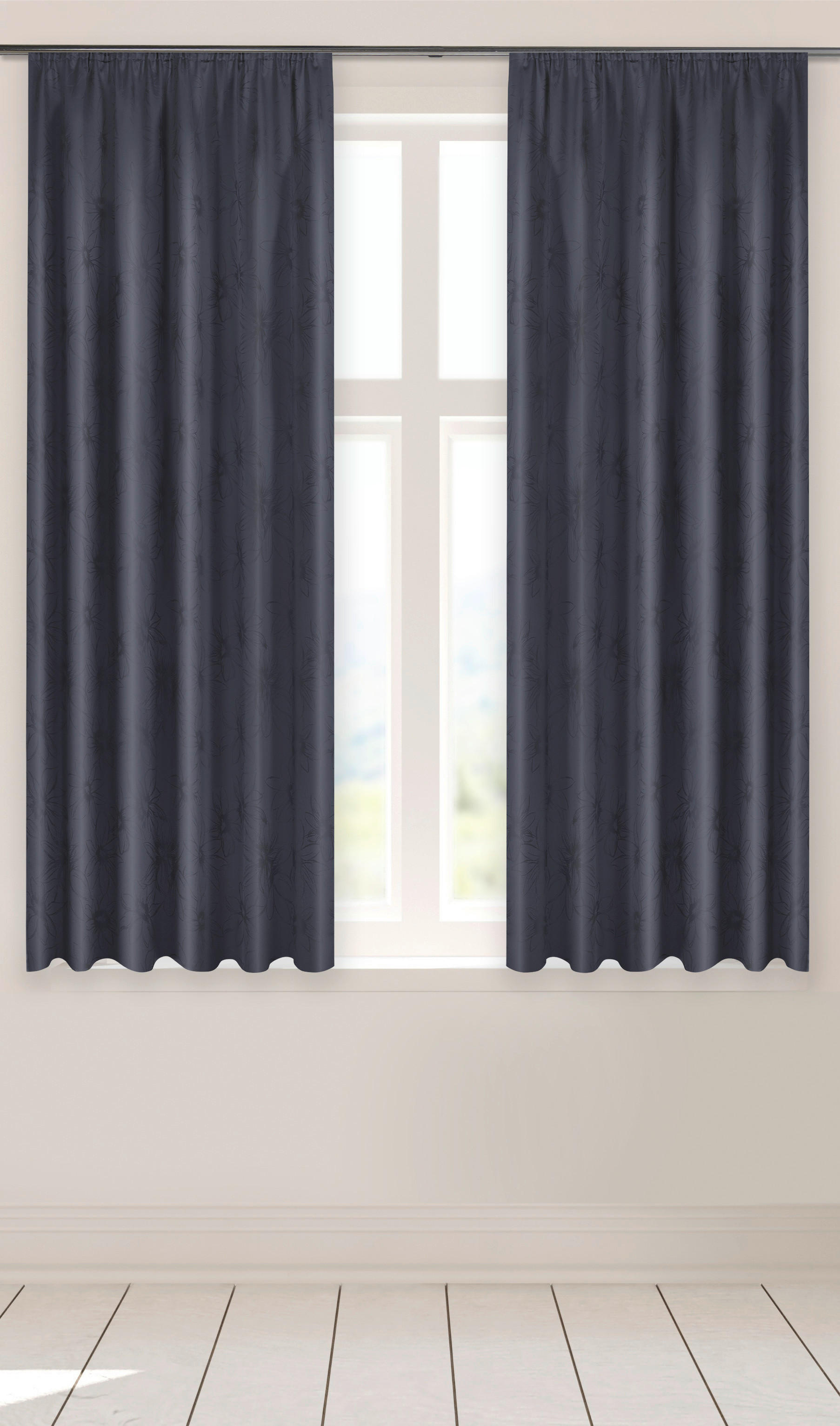 ACUS design collection Dekovorhang Paradiso anthrazit B/L: ca. 140x175 cm Paradiso - anthrazit (140,00/175,00cm) - ACUS design collection