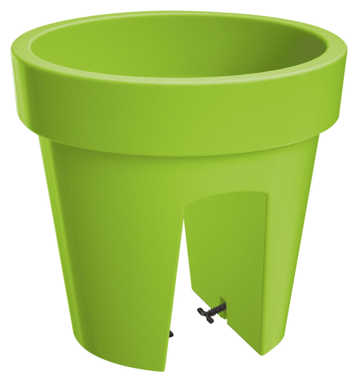 Prosperplast Pflanztopf limette Kunststoff H/D: ca. 23x25 cm Balkongeländertopf_Lofly_Railing - limette (25,00/23,00cm) - Prosperplast