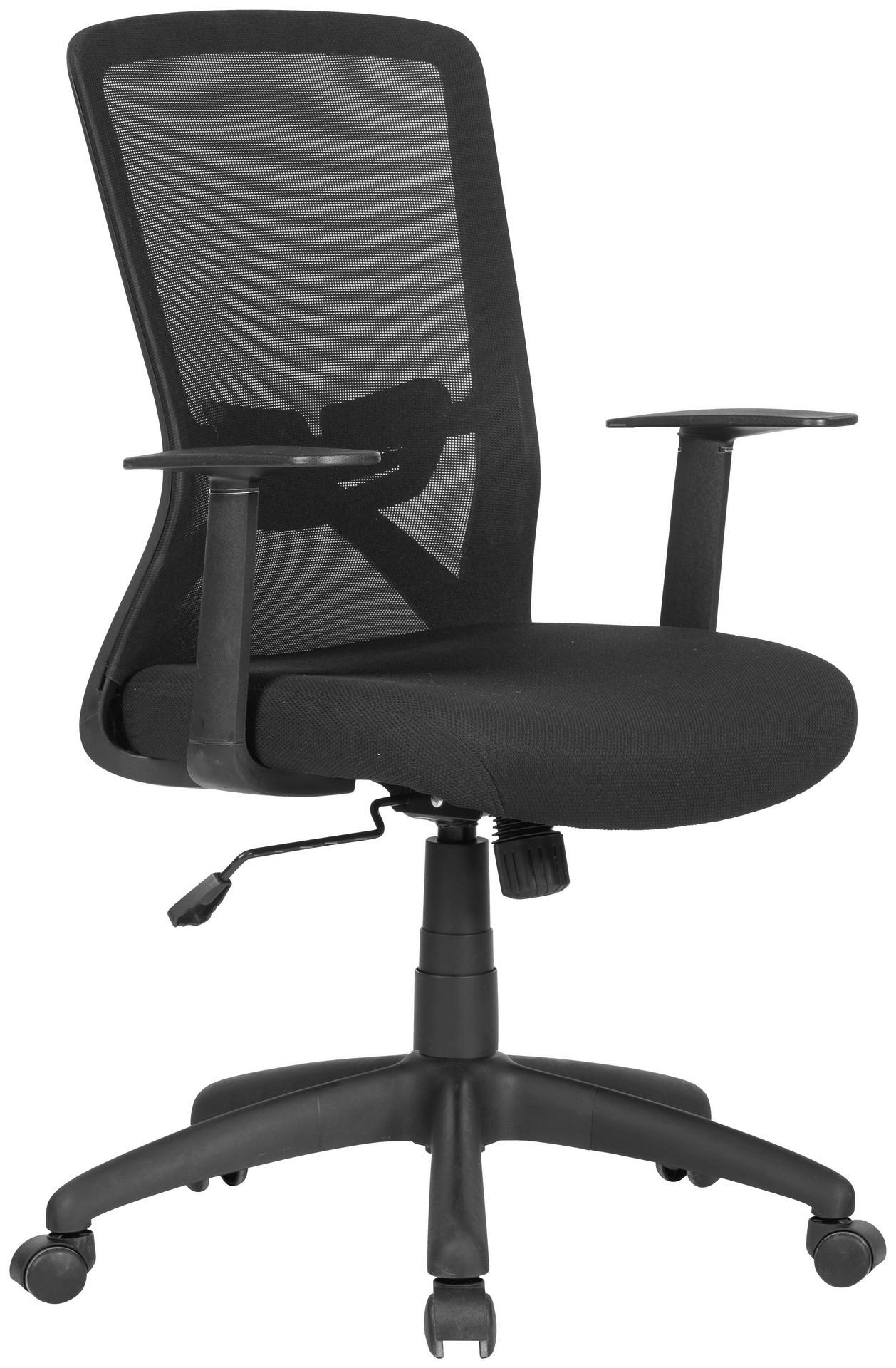 Chefsessel LONG schwarz schwarz schwarz Mesh Webstoff Kunststoff LONG - schwarz - byLIVING