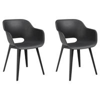 Jardin Gartenstuhl Akola grau Polypropylen B/H/L: ca. 60x62x60 cm Akola - Graphit/grau (60,00/60,00/62,00cm) - Jardin