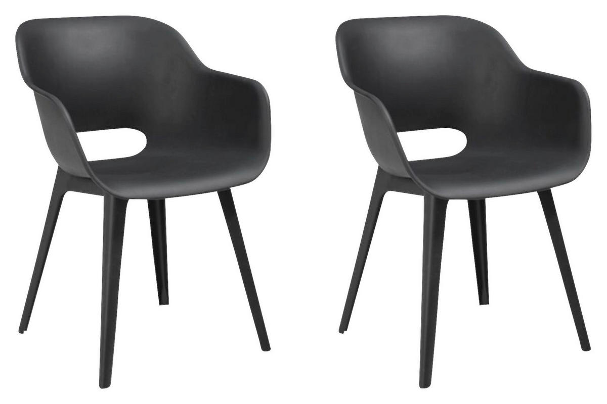 Jardin Gartenstuhl Akola grau Polypropylen B/H/L: ca. 60x62x60 cm Akola - Graphit/grau (60,00/60,00/62,00cm) - Jardin