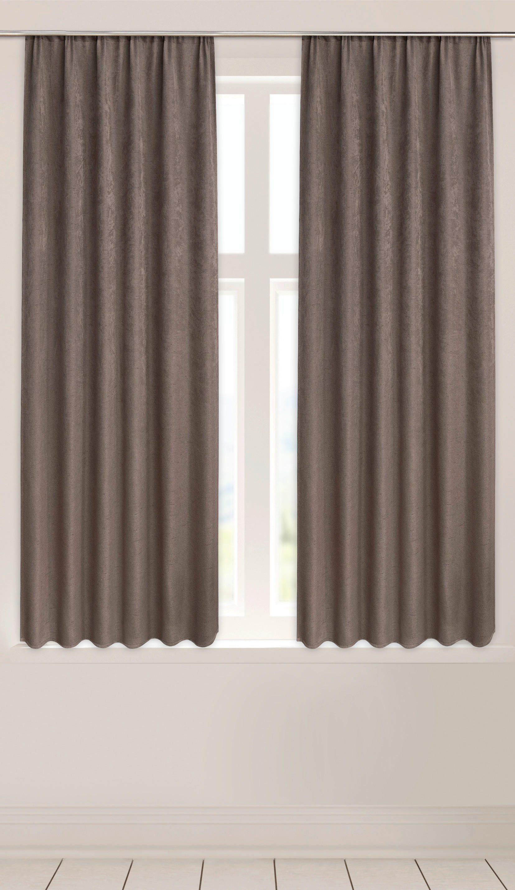 Verdunklungsvorhang Henry taupe B/L: ca. 135x175 cm Henry - taupe (135,00/175,00cm) - silver edition
