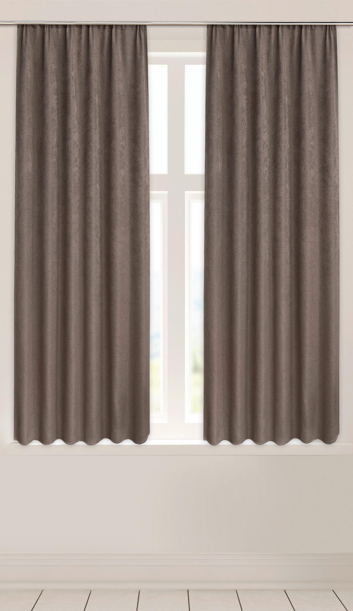 Verdunklungsvorhang Henry taupe B/L: ca. 135x175 cm Henry - taupe (135,00/175,00cm) - silver edition