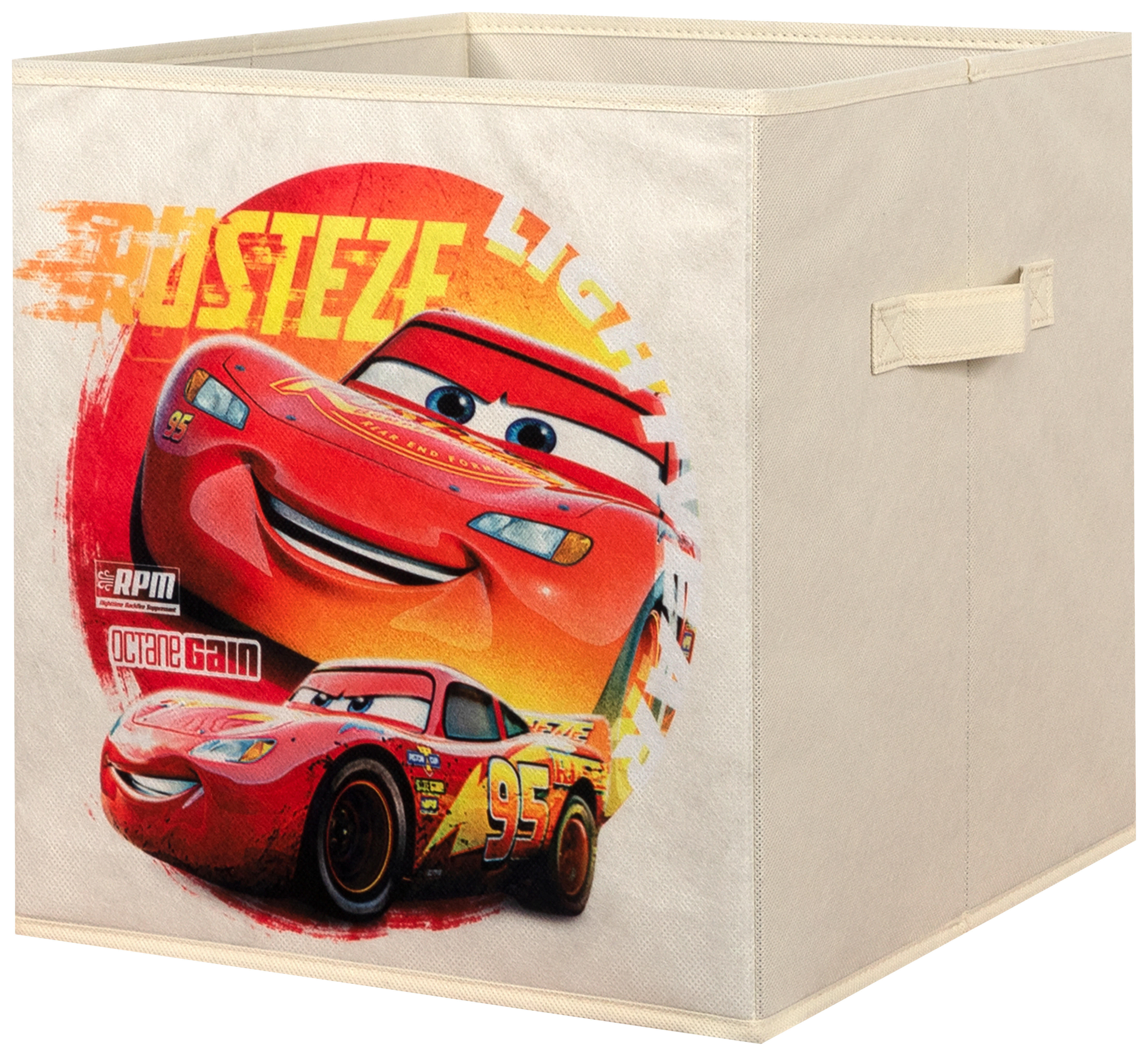Stoffbox Cars beige B/H/T: ca. 32x32x32 cm Cars - beige (32,00/32,00/32,00cm)