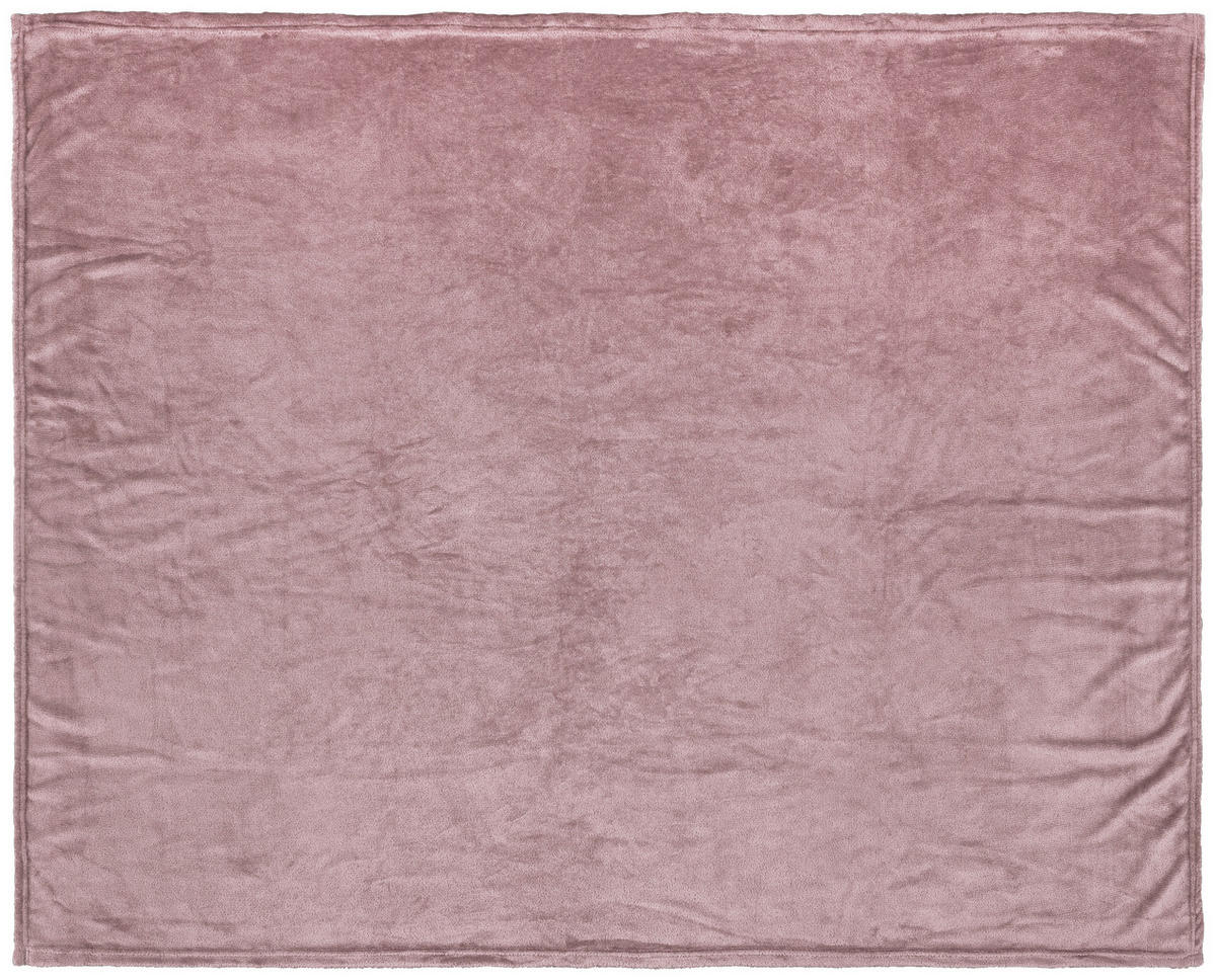 Flanelldecke Flanelldecke 130x160cm altrosa - altrosa (130,00/160,00cm) - Sensation