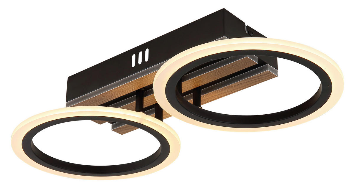 GLOBO Deckenventilator Deckenleuchte-Blevins - schwarz (51,00/27,00/12,00cm) - GLOBO