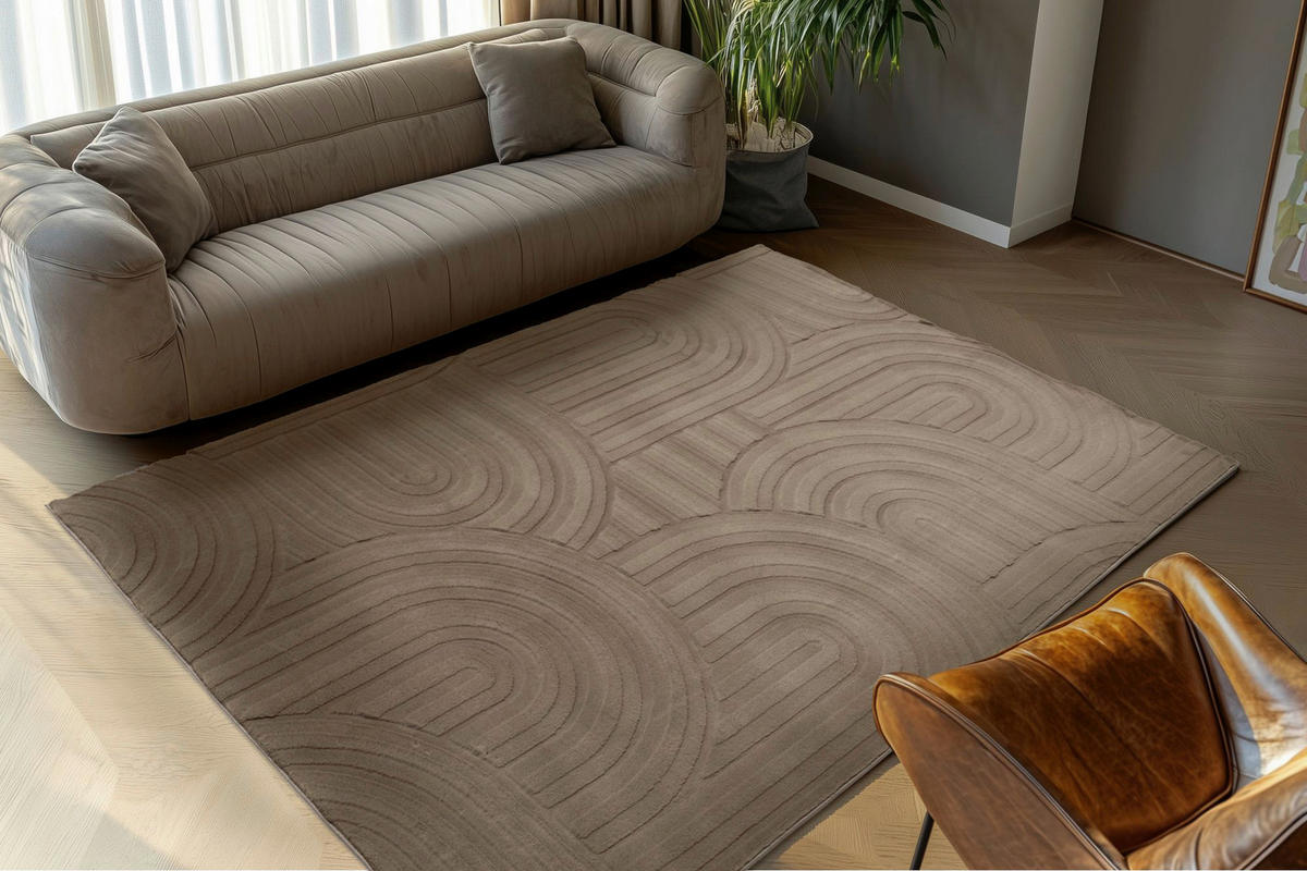 Obsession Teppich Interstellar taupe B/H/L: ca. 160x16x230 cm Interstellar - taupe (230,00/160,00/16,00cm) - Obsession