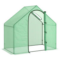 Outsunny Gewächshaus B/H/L: ca. 100x168x180 cm Gewächshaus - grün (180,00/100,00/168,00cm) - Outsunny