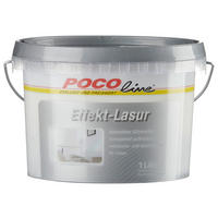 POCOline Effekt-Lasur silber ca. 1 l Effekt-Lasur 1l - silber (1,00l) - POCOline