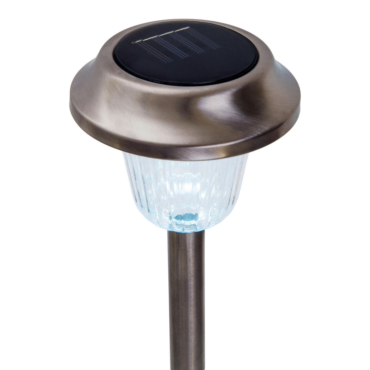 4er Set LED-Außenleuchte 4043306 silber H: ca. 39 cm 4er Set LED Außenleuchte - silber (39,00cm) - Näve Leuchten