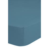 Baumwoll Spannbetttuch Spannbetttuch-Baumwolle 90x220cm - blau (90,00/220,00cm) - Good Morning