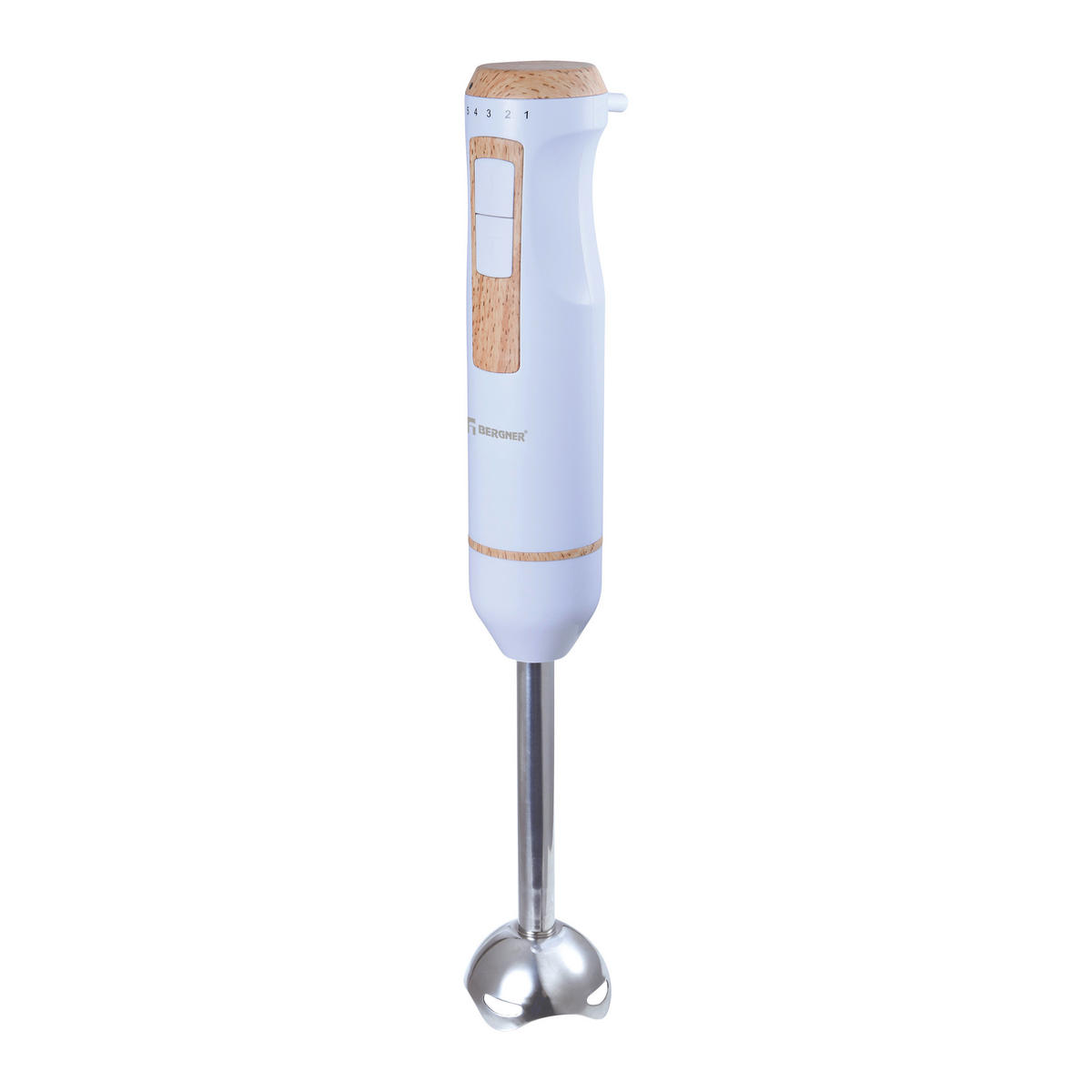 BERGNER Stabmixer weiß Edelstahl B/H/L: ca. 14x24,5x24 cm NATURALLY - weiß (24,00/14,00/24,50cm) - BERGNER
