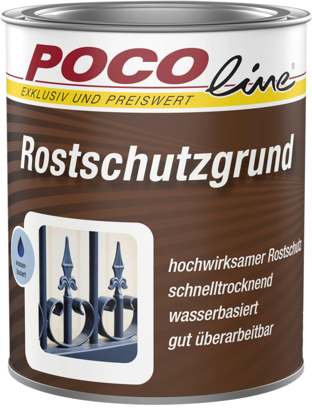 POCOline Rostschutzgrund Silbergrau ca. 0,75 l Rostschutzgrund 750ml grau - Silbergrau (750ml) - POCOline
