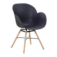 Stuhl Amalia 100 2er schwarz Kunststoff B/H/T: ca. 59x83,5x57,5 cm Amalia 100 2er - Eiche/schwarz (59,00/83,50/57,50cm) - 360 Living