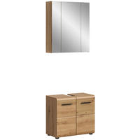 Badezimmer-Set Ice Artisan Oak Nachbildung B/H/T: ca. 60x185x30 cm Ice - (60,00/185,00/30,00cm) - xonox.home