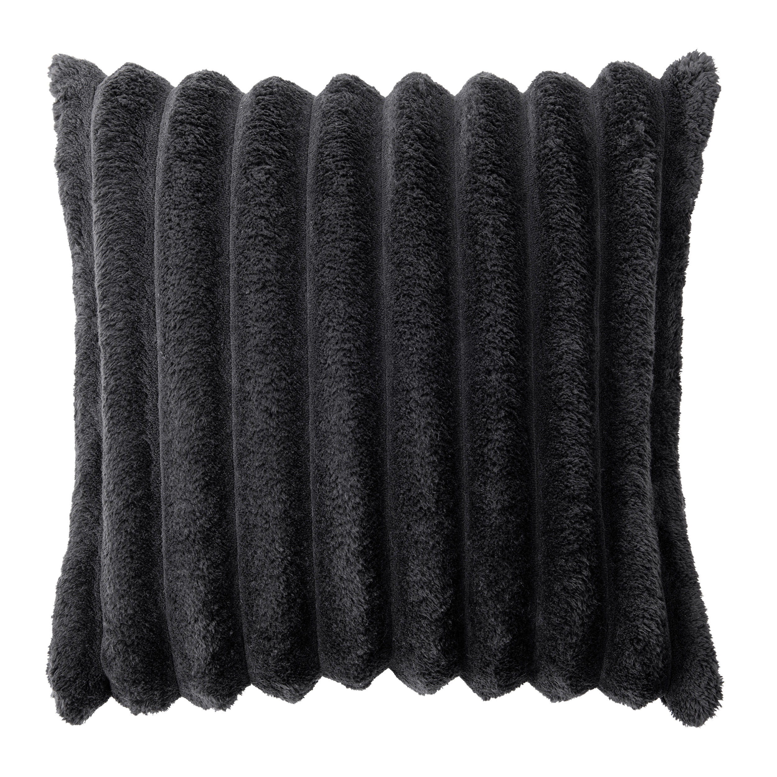 Dekokissen Dekokissen_Luxus 45x45cm schwarz - schwarz (45,00/45,00cm)