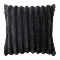 Dekokissen Dekokissen_Luxus 45x45cm schwarz - schwarz (45,00/45,00cm)