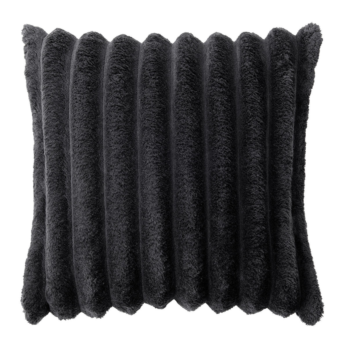 Dekokissen Dekokissen_Luxus 45x45cm schwarz - schwarz (45,00/45,00cm)