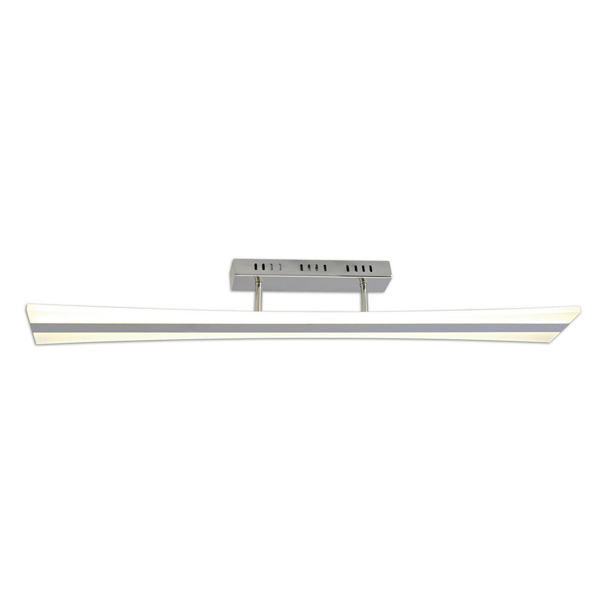Näve Leuchten Deckenleuchte 1201650 silber Kunststoff Metall B/H/T: ca. 14x11,5x99,4 cm null 1 Brennstellen Tiara - silber (14,00/11,50/99,40cm) - Näve Leuchten