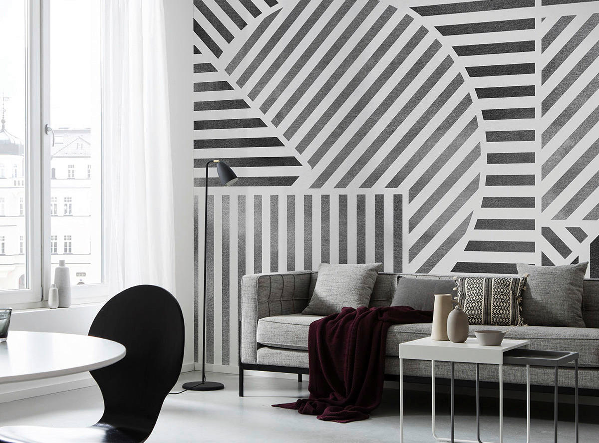 Komar Fototapete Jeux de Lignes B/L: ca. 300x250 cm Jeux de Lignes - (300,00/250,00cm) - Komar