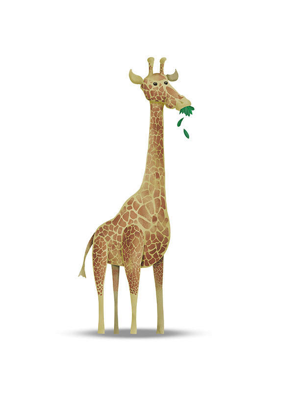 Komar Wandbild Cute Animal Giraffe günstig online kaufen