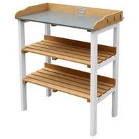 AXI Pflanztisch braun B/H/L: ca. 37x92x76 cm Pflanztisch - braun/weiß (76,00/37,00/92,00cm) - AXI