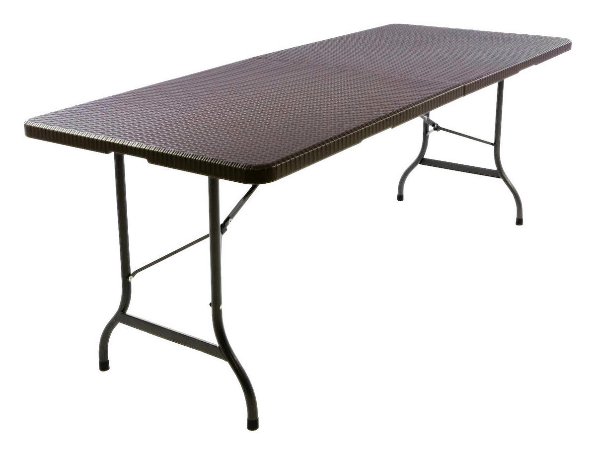 VCM Bierzeltgarnitur braun Metall L: ca. 180 cm Bierzeltgarnitur_3tlg. - braun (180,00cm) - VCM